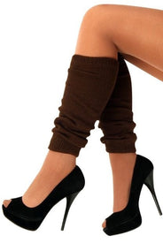 Brown leg warmers