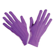 Purple gloves