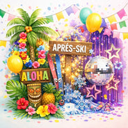 Party decorations by theme