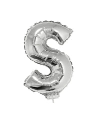 Silver letter balloon large