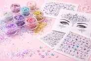 Glitter, stones & stickers