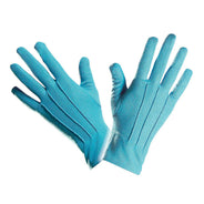 Blue gloves