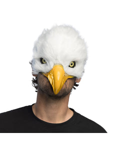 Pluchen halfmasker Witte adelaar fantasy