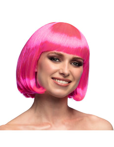 Boland Boblijn pruik Cabaret hardroze