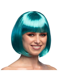 Boland Boblijn pruik Cabaret turquoise blauw groen