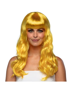 Boland Gele pruik lang golvend haar Chique