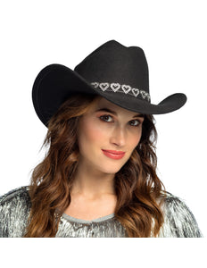 Boland Hoed cowboy Jamie zwart