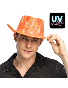 Boland Neonoranje cowboyhoed Aurora (UV western hoed)