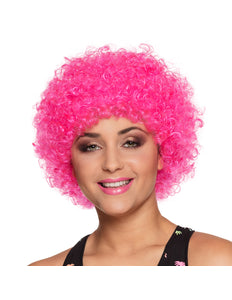 Boland Roze krul pruik Pop