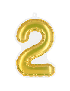 Boland Sticker Folieballon '2' goud