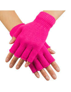 Boland Vingerloze handschoenen neon roze