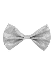 Boland Vlinderstrik Glitter zilver