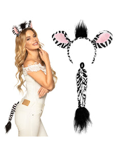Boland Zebra oren en staart set