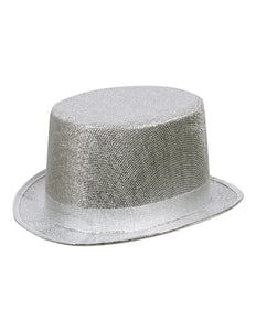 Boland Zilveren hoge hoed lurex