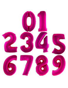 Funny Fashion Folieballon 41 cm op stokje roze