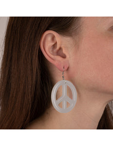 Funny Fashion Witte hippie oorbellen