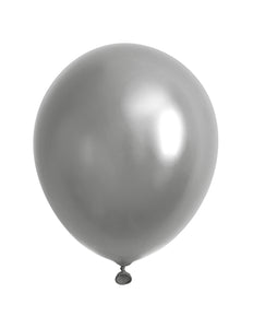 Funny Fashion Zilveren metallic ballonnen 40st