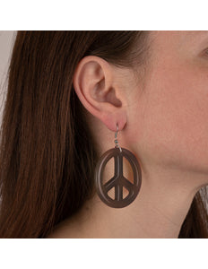 Funny Fashion Zwarte hippie oorbellen