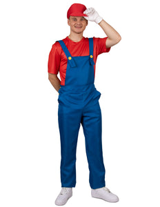 PartyXplosion Broek loodgieter blauw