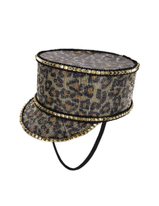 PartyXplosion Kolbak fanfare hoed panter print