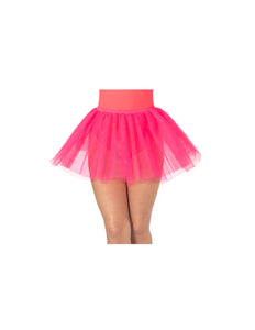 Wicked Costumes Disco rokje neon roze voor kids