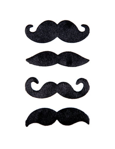 Wicked Costumes Snorren - zwart 4 stuks