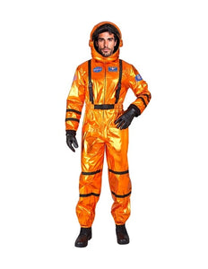 Widmann SRL Astronaut oranje heren kostuum Evi