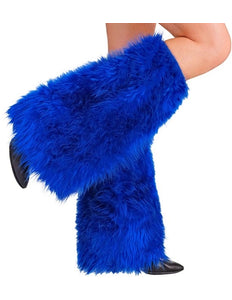 Widmann SRL Beenwarmers pluche koningsblauw