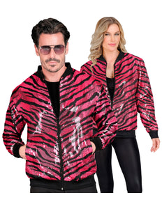 Widmann SRL Bomberjack roze gestreept