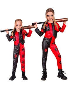 Widmann SRL Boosaardige harlekijn kostuum Saartje kinderen