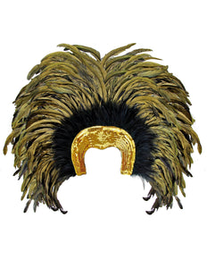 Widmann SRL Braziliaanse veren hoofdbedekking goud