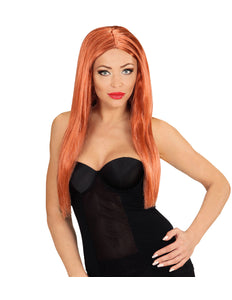 Widmann SRL Bruine pruik met lang stijl haar