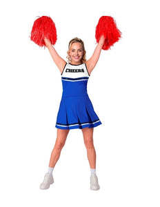 Widmann SRL Cheerleader blauw kostuum Maud dames