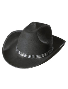 Widmann SRL Cowboyhoed zwart met strass band