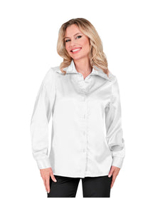 Widmann SRL Dames jaren 70 disco blouse wit