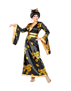 Widmann SRL Geisha jurk gouden bloemen