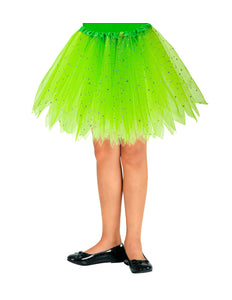 Widmann SRL Glitter tutu rok groen kinderen