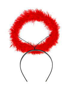 Widmann SRL Haarband met aureool rood Angelica