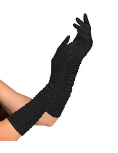 Widmann SRL handschoenen plisse lycra zwart