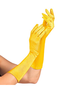 Widmann SRL Handschoenen satijn elastisch geel