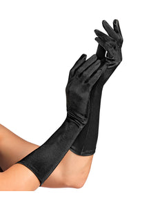 Widmann SRL Handschoenen satijn elastisch zwart