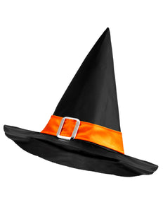 Widmann SRL Heksen hoed kind met oranje riem