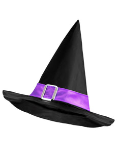 Widmann SRL Heksen hoed kind met paarse riem
