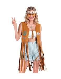 Widmann SRL Hippie vest met franjes