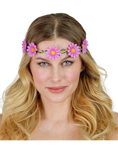 Widmann SRL Hoofdband bloemen paars Julia