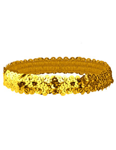 Widmann SRL Hoofdband Charleston pailletten goud