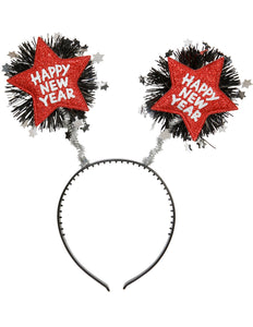 Widmann SRL Hoofdband Happy New Year rood