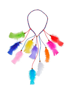 Widmann SRL Hoofdband indiaan meerkleurig