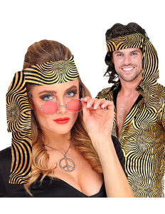 Widmann SRL Hoofdband jaren 70 disco goud