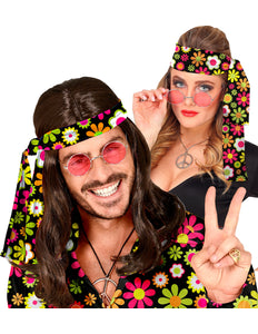 Widmann SRL Hoofdband jaren 70 flowers